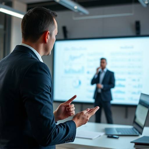 Still from a corporate training video for GlobalTech Solutions, featuring clear instructional design and professional on-screen talent.